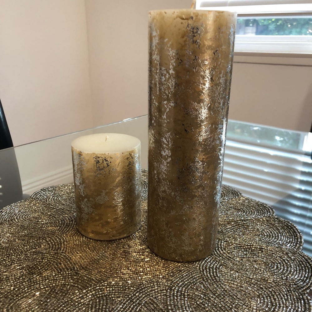 Z Gallerie Shimmery Decorative Candles